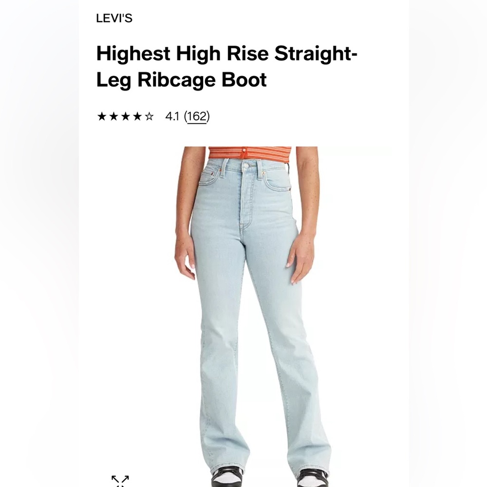 Levis Ribcage Bootcut Size 25/33